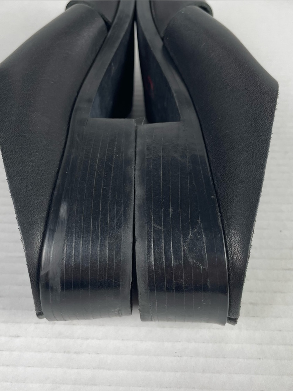 NOT FOR SALE Rare Vintage 90s Fisherman Mules Sandal 10 Black Leather Brazil - Picture 12 of 16